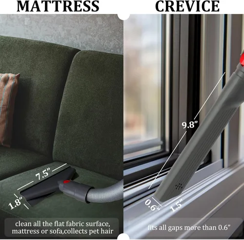 Vista 6 de Kit de accesorios para aspiradora Dyson V15 V15s V9 V8 V11 V12 V10 V7 Gen5 inalámbrica, compatible con piezas de repuesto de cepillo de accesorios