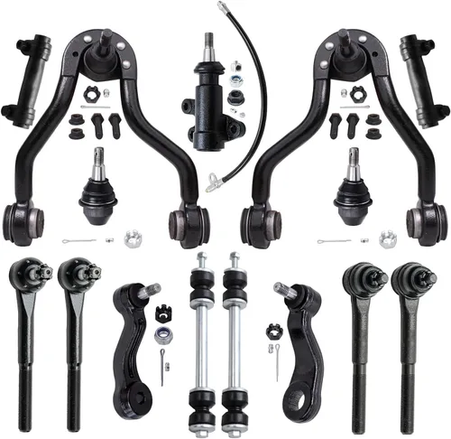 Vista 95 de Detroit Axle - Kit de suspensión RWD Front End de 16 piezas para Chrysler 300 Dodge Charger Challenger 11-14, 6 brazos de control, 4 barras