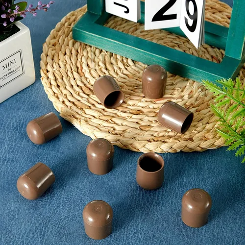 Vista 7 de 36 piezas de tapas para patas de silla plegables de 7/8 pulgadas, tapas de extremo de silla de plástico resistente, deslizadores de muebles que
