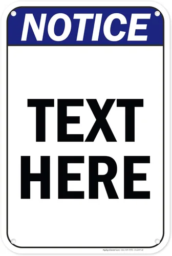 Vista 10 de Letrero de precaución personalizado, letrero ANSI, compatible con Osha, 7 x 10 pulgadas, libre de óxido, aluminio 040, resistente a la decoloración