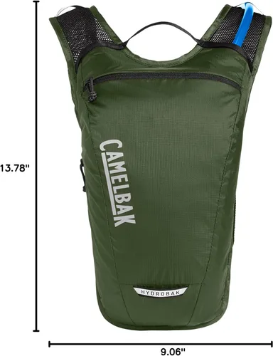 Vista 7 de CamelBak Hydrobak Mochila de hidratación ligera para bicicleta, 50 onzas, verde militar