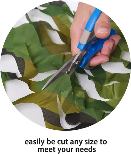Vista 4 de GRVCN - Red de camuflaje en rollo a granel, malla de sombrilla para caza, tiro a ciegas, temática militar, decoraciones de fiesta