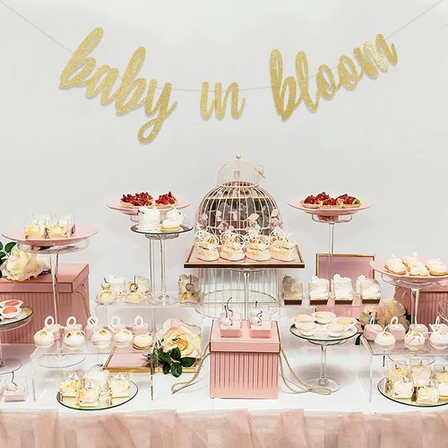 Vista 3 de Baby in Bloom Banner – Baby in Bloom - Decoraciones de ducha con temática floral