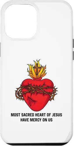 Vista 24 de Funda con diseño de corazón de Jesús para iPhone 12 mini