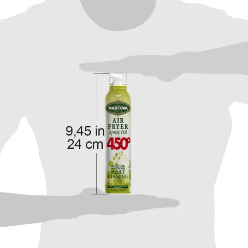 Vista 5 de Mantova Aerosol para freidora de aire 450F, aceite de cocina totalmente natural de alto calor, perfecto para freidoras de aire, asar, asar a