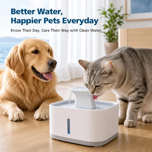 Vista 3 de 15 Pcs Cat Water Fountain Foam Filter for PetSafe Drinkwell Water Fountain White