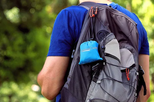 Vista 8 de Almohada inflable ultraligera para viajes y campamentos, compresible y cómoda para lumbar, campamento, senderismo (azul)