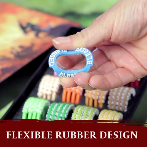 Vista 5 de Marcadores de Condición en Miniaturas DND - 96 Anillos para Rastrear 24 Diferentes Estados y Efectos de Hechizos para Miniaturas de RPG/DND como