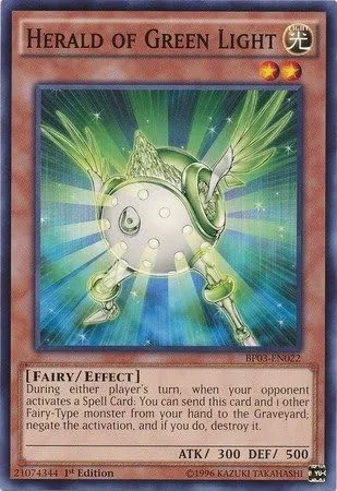 YU-GI-OH! - Herald of Green Light (BP03-EN022) - Battle Pack 3: Monster League - 1ª edición - Común