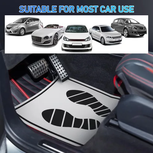Vista 9 de IMIKEYA Tapete de papel: 50 alfombrillas desechables para el piso del automóvil, alfombrillas desechables para interiores de impresión automotriz