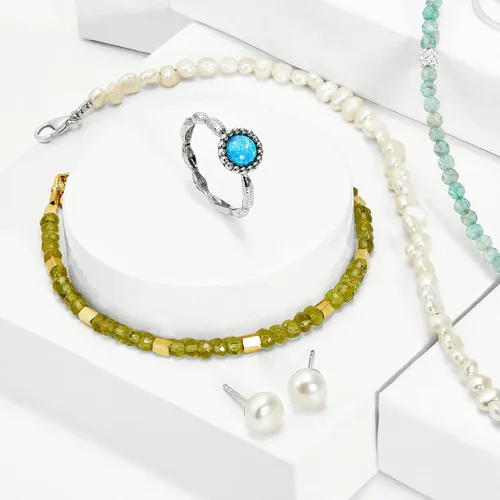 Vista 5 de Silpada Anillo de ópalo de plata de ley con texto "Blue Note", Plata de ley, plata, ópalo