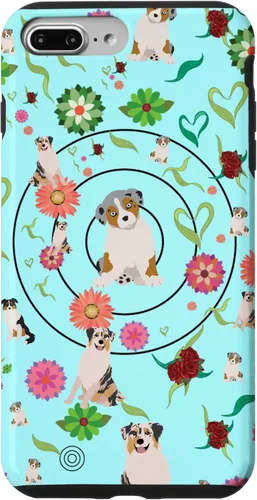 Vista 10 de Funda para iPhone 11 Pro Max con diseño de pastor australiano azul increíble para amantes de los perros