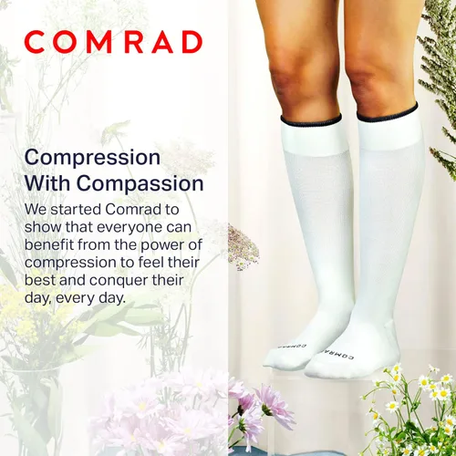 Vista 6 de Comrad Knee High Compression Socks for Women and Men - Premium Support Socks for Pregnancy, Nurses, Athletes, and More