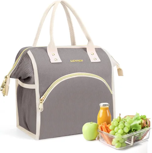 Vista 14 de LOKASS - Lonchera aislada para mujeres - Bolsa de almuerzo reutilizable de 10 L para mujeres - Bolsa térmica tipo hielera a prueba de fugas