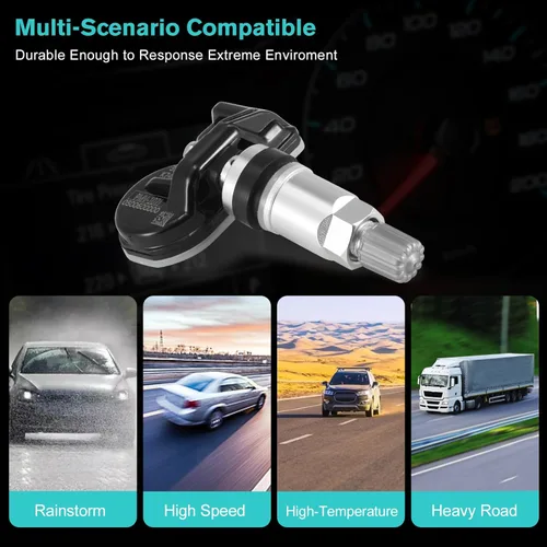 Vista 5 de 56029398AB Sensor de monitoreo de presión de neumáticos TPMS para Chrysler Jeep Fiat Dodge Ram 2008-2022, compatible con Charger Challenger Grand