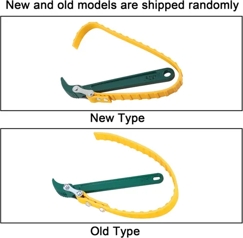 Vista 2 de Wal - Llave de filtro de aceite tipo cinturón frontal, portátil, herramienta manual de reparación de automóviles (8 pulgadas)