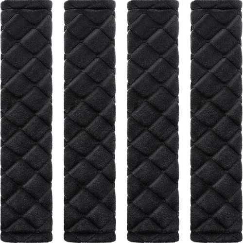 Vista 6 de Tatuo Paquete de 4 Fundas para Cinturón de Seguridad Extra Largas Almohadillas para Cinturón de Seguridad para Automóvil Suaves y Cómodas Fundas