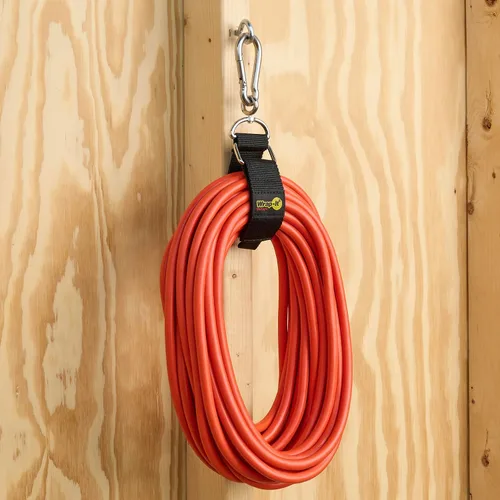 Vista 5 de Hook 'n Hang Wrap-It Storage Straps - Assorted 3-Pack Black Negro
