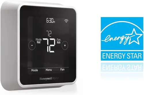 Vista 4 de Honeywell Home RTH8800WF2022, termostato inteligente WiFi T5, pantalla táctil programable de 7 días, listo para Alexa, tecnología de geofencing