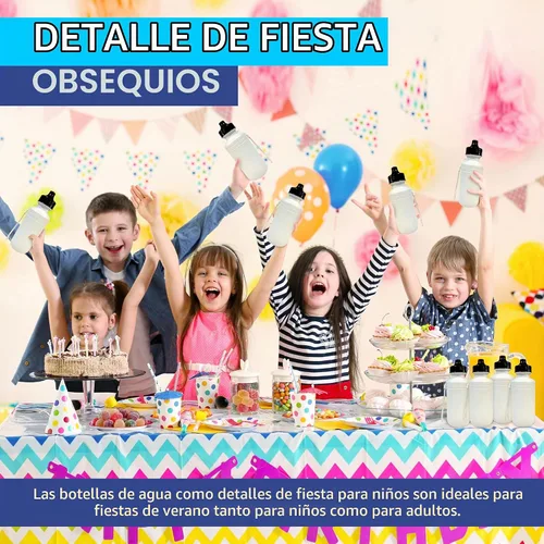 Vista 7 de 4E's Novelty Botellas de agua deportivas a granel (paquete de 12) de 18 onzas, botella de agua de plástico reutilizable para niños, sin BPA, regalos