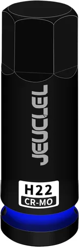 Vista 14 de Enchufe de punta de impacto hexagonal de 0.669 in, H17 1/2 pulgadas, adaptador de destornillador hexagonal de acero Cr-Mo para llaves de trinquete