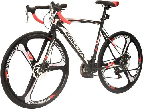 EUROBIKE Bicicleta de carretera 700C 21.3 in para hombres y mujeres XC550 3 radios rueda