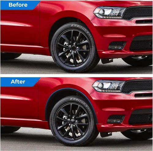 Vista 5 de KARPAL Moldura para guardabarros de arco de rueda delantera compatible con Dodge Durango 2011-2021, repuesto del lado del pasajero CH1291112