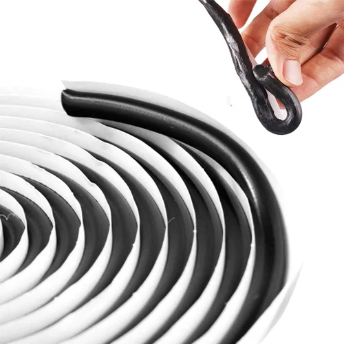 Vista 6 de Cinta selladora de butilo de 13.1 ft, impermeable, sellador de goma de butilo para faros de coche, ventana, puerta, parabrisas, cinta de butilo