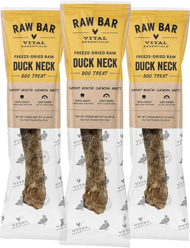 Vista 12 de Vital Essentials Golosina para Perros de Cabeza de Pato Cruda Liofilizada y Masticable Natural de Larga Duración, Paquete de 1 Golosina