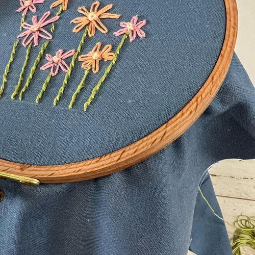 Vista 8 de Corte de tela de lino Threadart de 3 yardas, tela de lino de algodón de alta calidad para bordado, punto de cruz, ropa, lienzo, decoración del Negro
