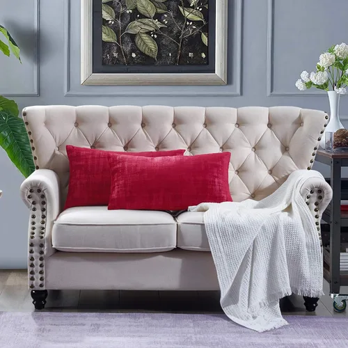 Vista 18 de Home Soft Things Juego de 2 fundas de almohada de terciopelo texturizado, 14 x 26 pulgadas, color verde azulado profundo, fundas decorativas