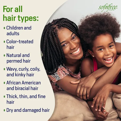 Vista 4 de SOF N' FREE Hidratante y activador de rizos para cabello natural, rizos suaves y ondas, 33.81 fl oz / 33.8 fl oz