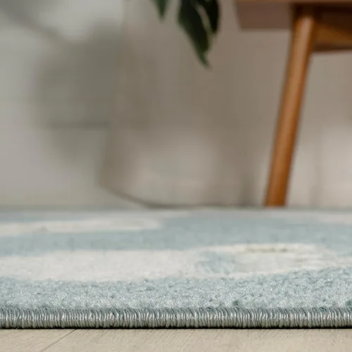 Vista 6 de JONATHAN Y Hedwig High-Low Cloud Blue 3x5 Alfombra para interiores/exteriores, estilo escandinavo juvenil, para niños, moderno, estilo casa