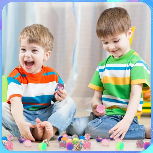 Vista 6 de Ayfjovs 20 bolas hinchables de 5 estilos, bolas de goma de 1.260 in, pequeñas bolas inflables para recuerdos de fiesta de niños, premios, bolsas