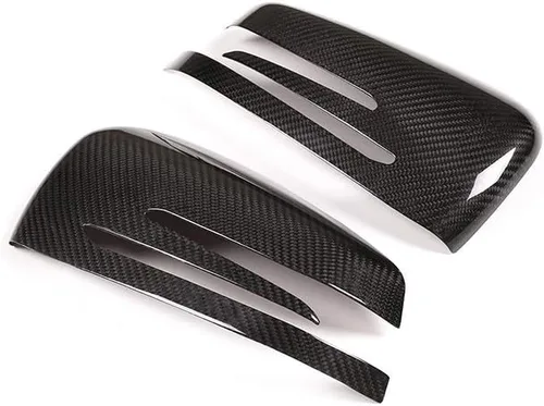 Vista 6 de LLKUANG Estilo de fibra de carbono lateral espejo retrovisor tapa tapa ajuste para Mercedes benz ML GL GLE GLS clase