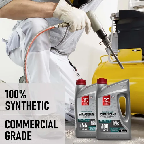 Vista 7 de TRIAX Kompressor MV 46 SAE 20, Aceite para Compresor de Aire Completamente Sintético, Multi-Vis para Rotativo, de Paletas, de Tornillo