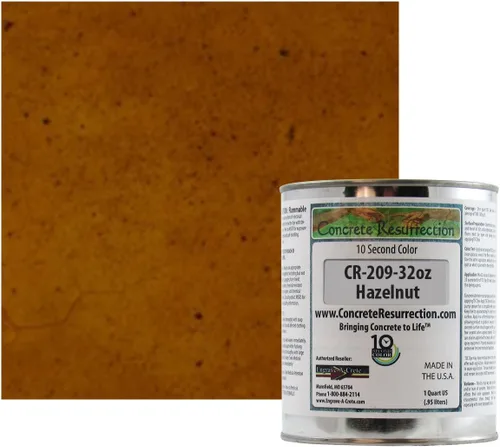 Vista 11 de Tinte profesional para hormigón de secado rápido, fácil de usar. Tinte de acetona Concrete Resurrection de 10 segundos color 32 oz (ámbar)