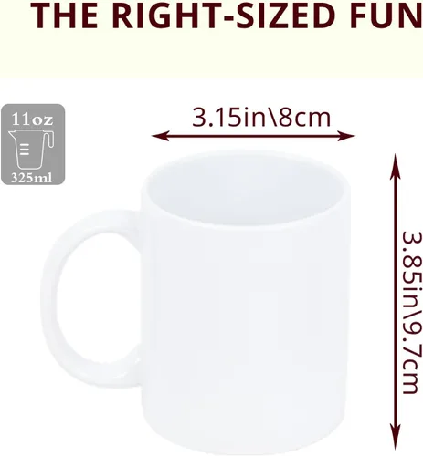 Vista 2 de Taza de café de cerámica de 11.0 onzas para sublimación, embalada en caja blanca