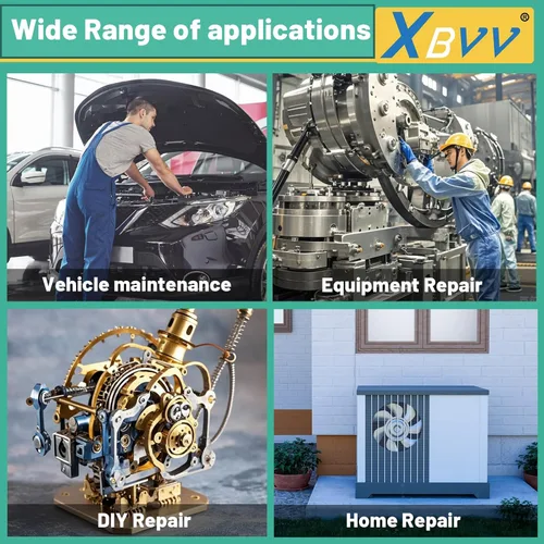 Vista 3 de XBVV - Kit de juntas para compresor de aire acondicionado de 95 piezas y 12 tamaños, para puertos de compresor de aire acondicionado de automóvil