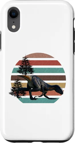 Vista 9 de Funda para iPhone 12 Mini Giganotosaurus Retro T Rex dinosaurio prehistórico para el día del padre