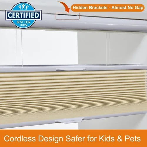 Vista 3 de Persilux - Persianas personalizadas para ventanas con movimiento de arriba hacia abajo y de abajo hacia arriba, persianas celulares sin cable