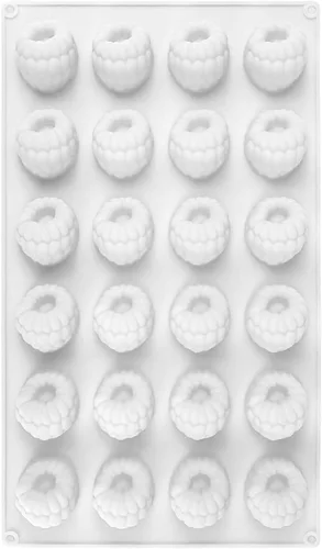 Vista 13 de Moldes de silicona para frutas de 10 formas para decoración de pasteles de fondant, tomate, cereza, fresa, melocotón, plátano, uvas, piña, pera
