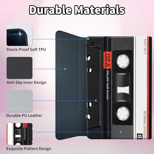 Vista 6 de Funda para Samsung Galaxy Tab S6 Lite 2022/2020 Teclado inalámbrico desmontable y cubierta de soporte de piel sintética Funda protectora