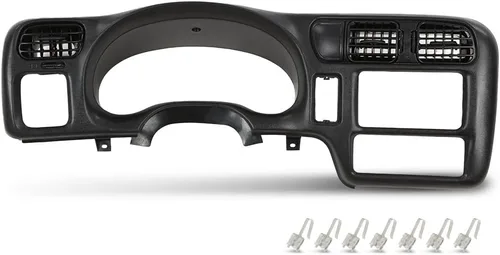 Vista 11 de CROSSDESIGN Bisel de tablero de instrumentos con bisel de tablero doble DIN compatible con Chevy Blazer S10 GMC Jimmy Sonoma 1998-2004