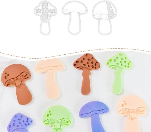 Vista 13 de 2 cortadores de arcilla polimérica de flores, cortadores de aretes de arcilla floral para joyas de primavera, lindas herramientas de arcilla