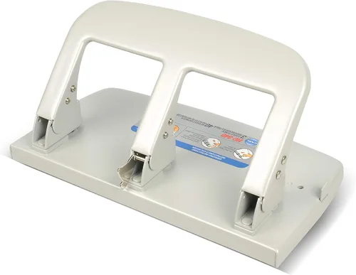 Carl, Perforadora de papel de 3 agujeros de servicio medio, capacidad de perforación de 40 hojas, metálico, modelo: HC-340