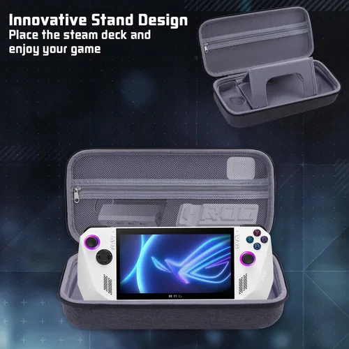 Vista 2 de HESPLUS Hard Carrying Case for ASUS Rog Ally ROG ALLY X 7 inch 120Hz Gaming Handheld, Game Console Travel Case Storage Bag with Large Space for