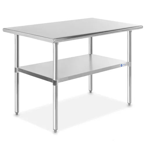 Vista 13 de GRIDMANN Mesa de trabajo de acero inoxidable de 12 x 24 pulgadas, mesa de preparación de cocina comercial NSF con estante inferior para restaurante