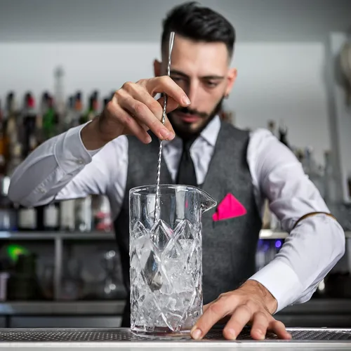 Vista 4 de uxcell Cuchara de bar para mezclar cócteles, 2 cucharas de acero inoxidable de mango largo de 12 pulgadas, cucharas de mezcla de bebidas con mango