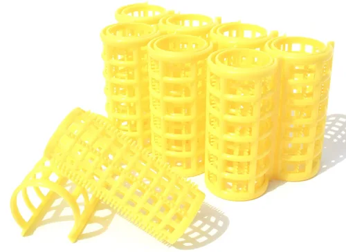 Vista 18 de Kamay's - Rodillos para el cabello con 12 pinzas de sección de pico de pato, 1 peine, utilizados para peinar el cabello, rodillos autoadherentes